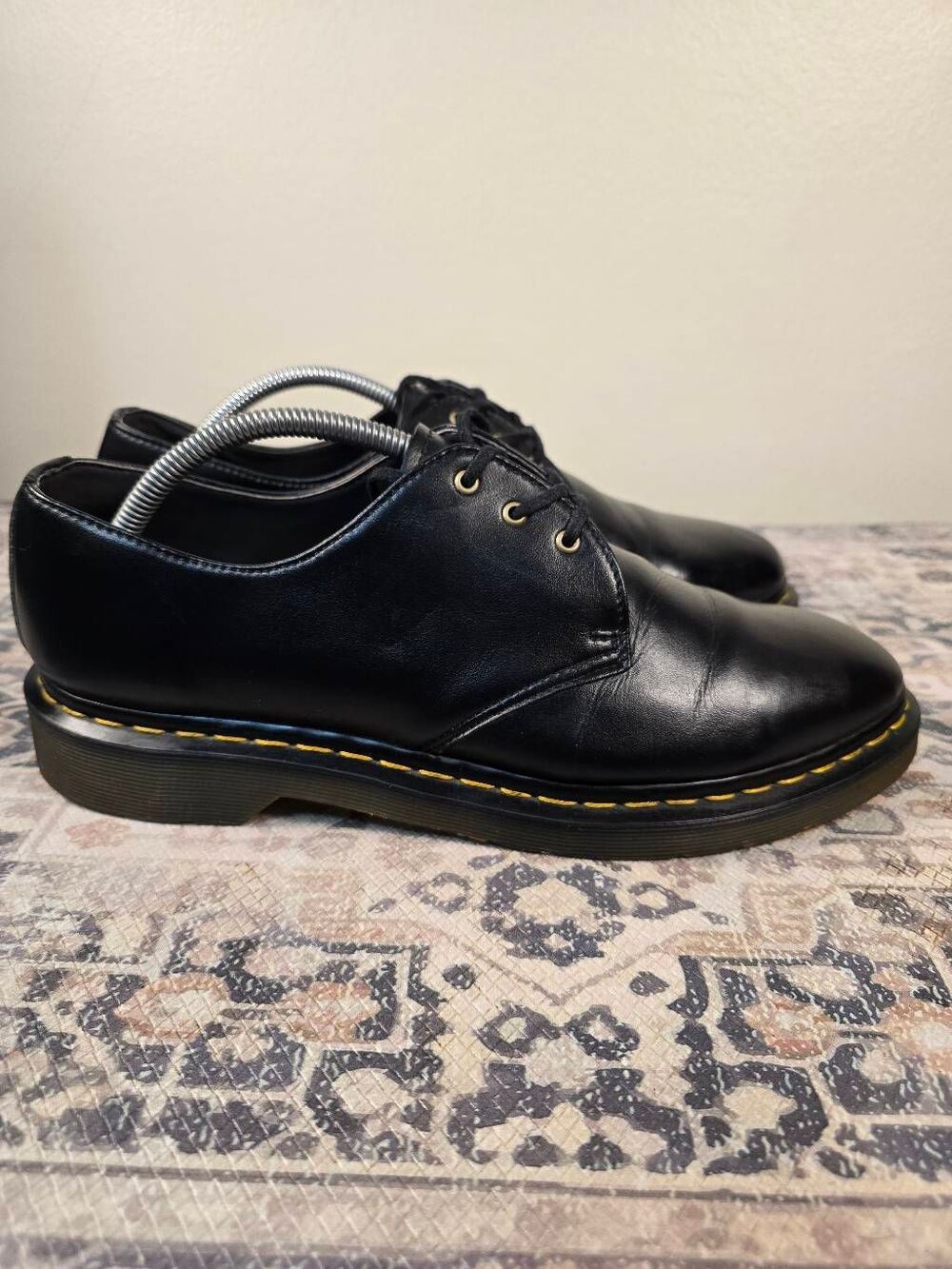 Dr. Martens 14046 Black Vegan Leather Lace Up 3-Eye Oxfords Men's 11 EU 45
